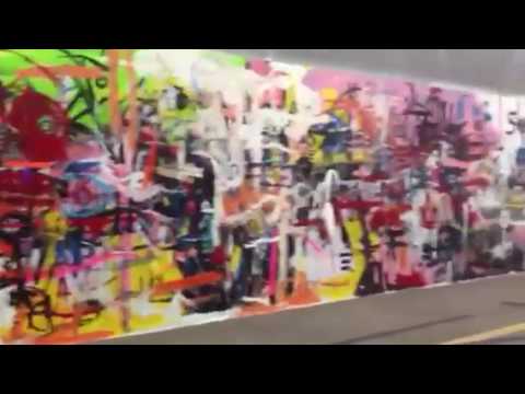 Abstract art installation at the Alliance Bank Center, 2006 — video still